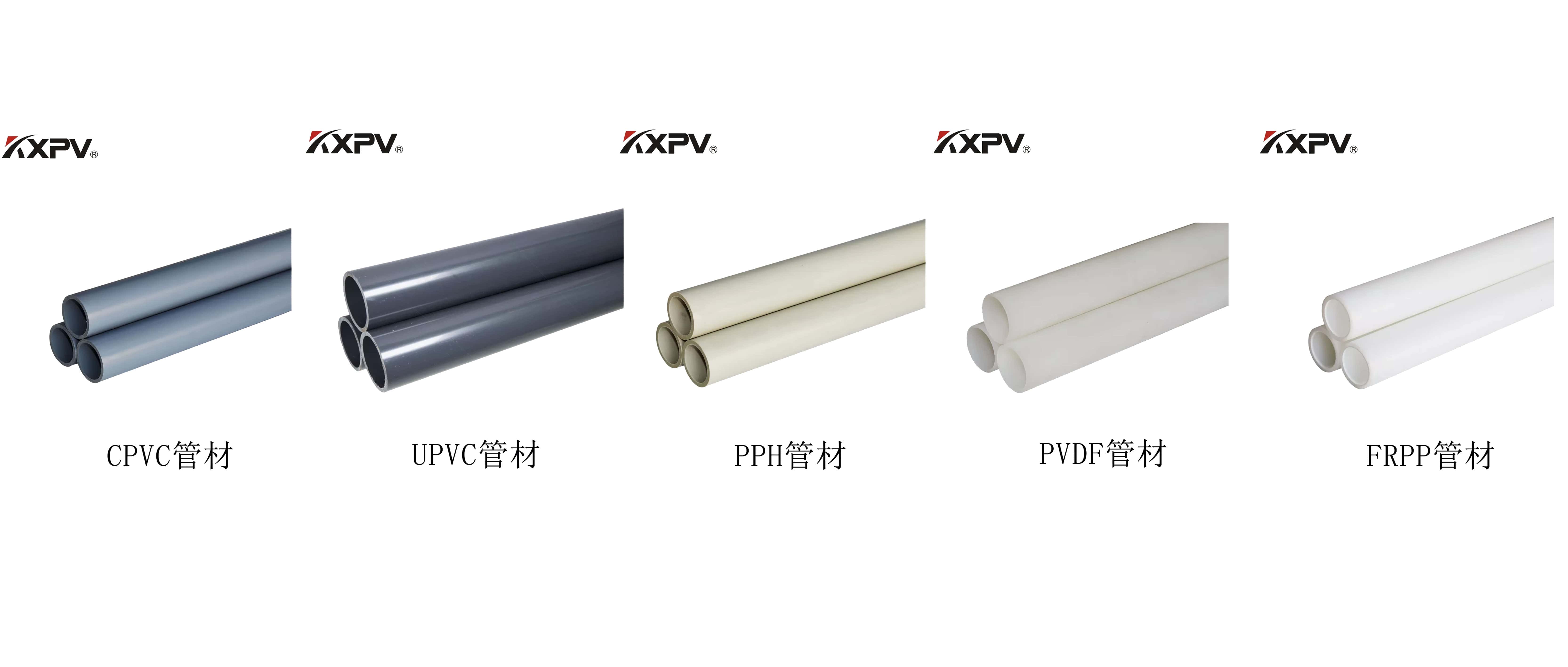PVC、CPVC、UPVC、PP、FRP的區(qū)別及特點(diǎn)